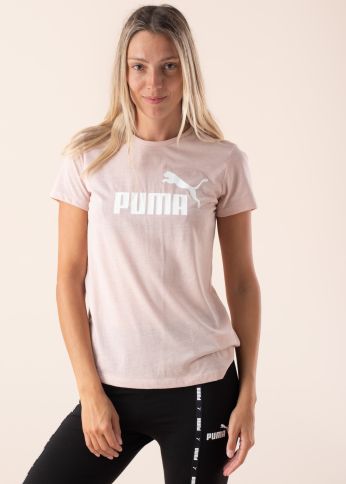 Puma marškinėliai Ess Logotipas Heather