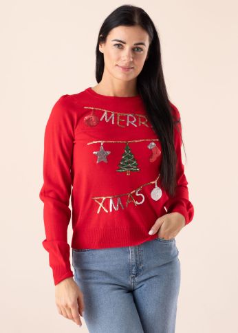 Vero Moda kalėdinis megztinis Merryxmas