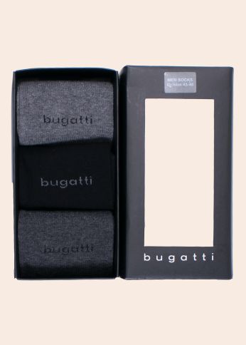 Bugatti kojinių dovanų dėžutė 3 poros