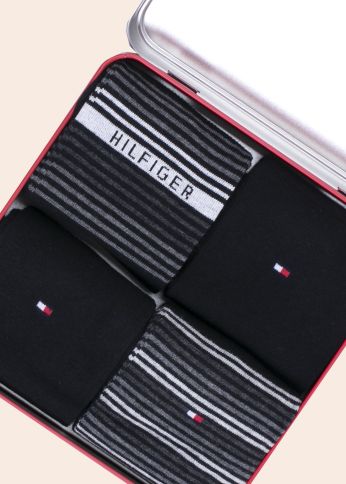 Tommy Hilfiger kojinių dovanų dėžutė 4 poros