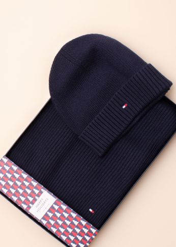 Tommy Hilfiger žieminės kepurės ir šaliko komplektas kinkekarbis Essential